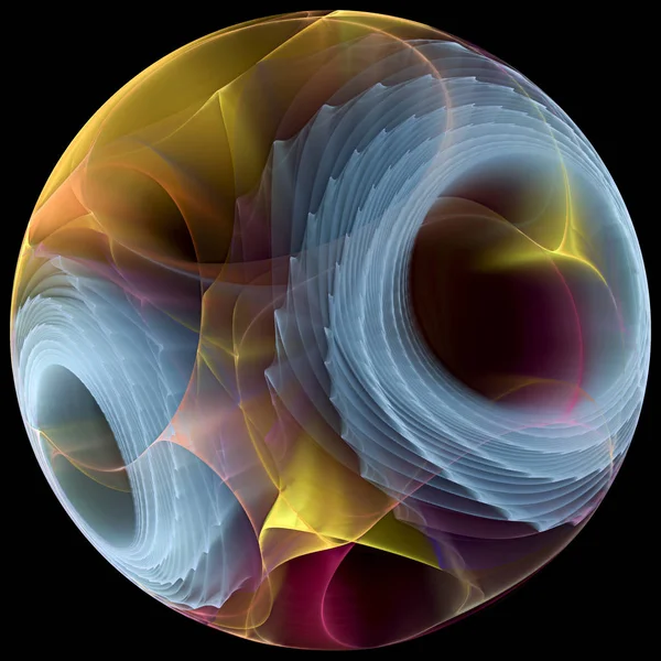 Bilgi işlem fraktal parçacık — Stok fotoğraf