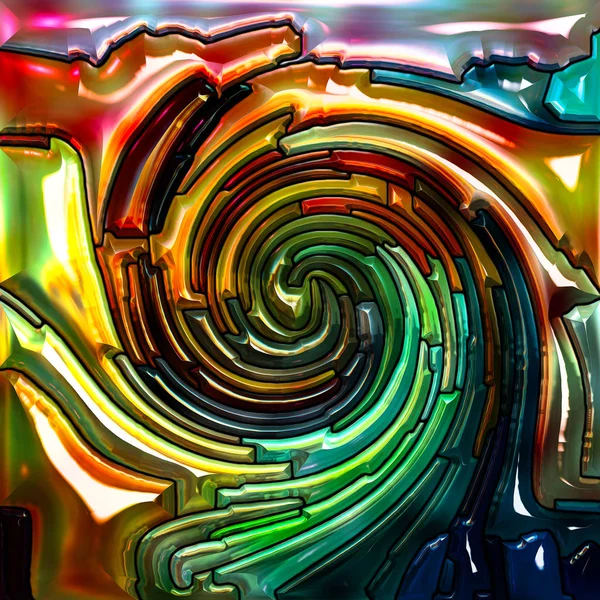 Cor espiral metafórica — Fotografia de Stock
