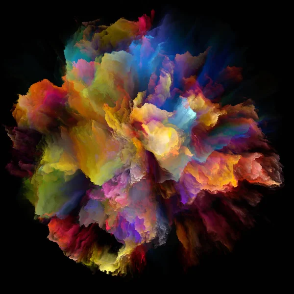 色スプラッシュ爆発の可視化 — ストック写真