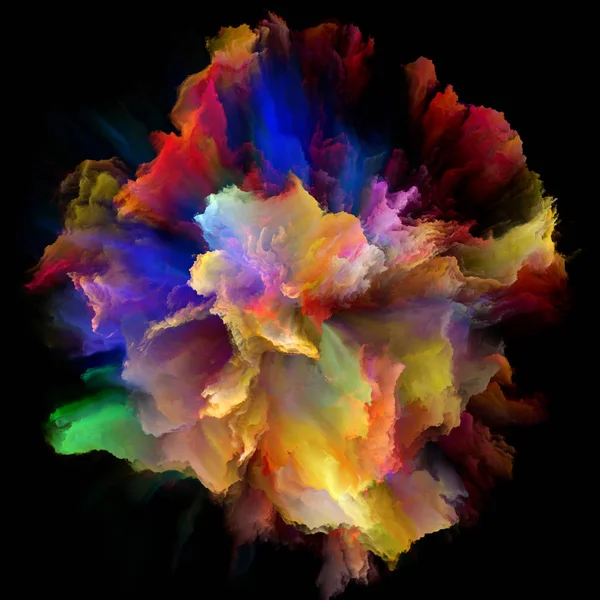 複雑な色のスプラッシュの爆発 — ストック写真