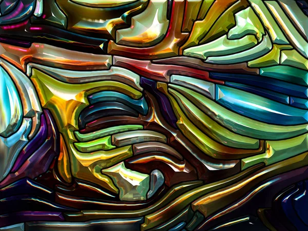 Концептуальне яскраве кольорове скло — стокове фото