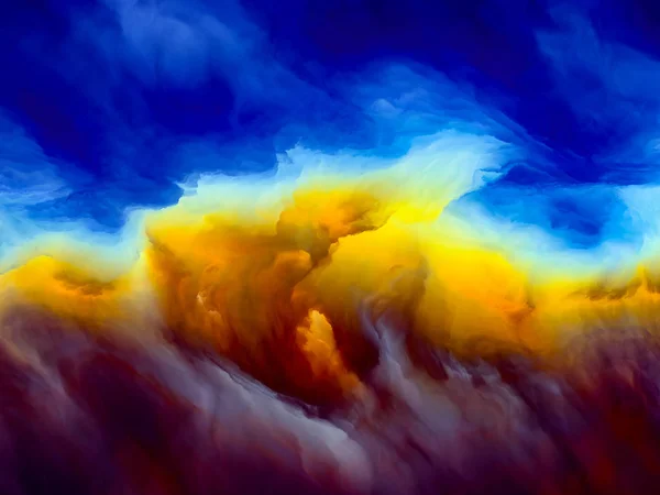 Digitale Wolkenlandschaft — Stockfoto