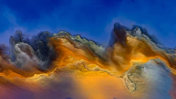 Paesaggio nuvoloso accidentale — Foto Stock
