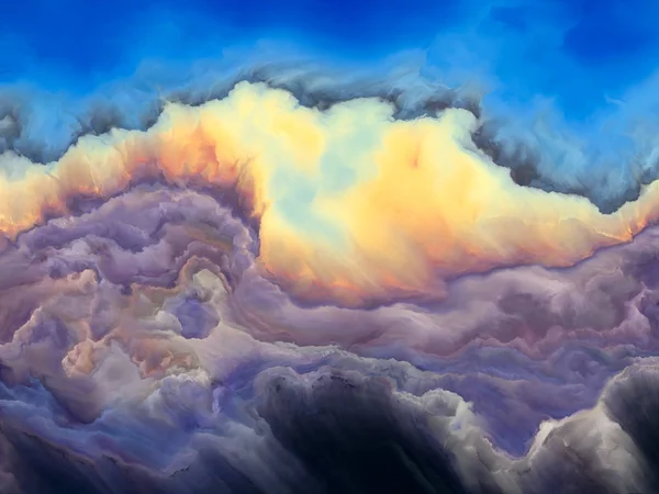 La niebla del paisaje nuboso — Foto de Stock