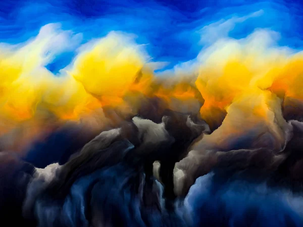 Dimman i Cloudscape — Stockfoto