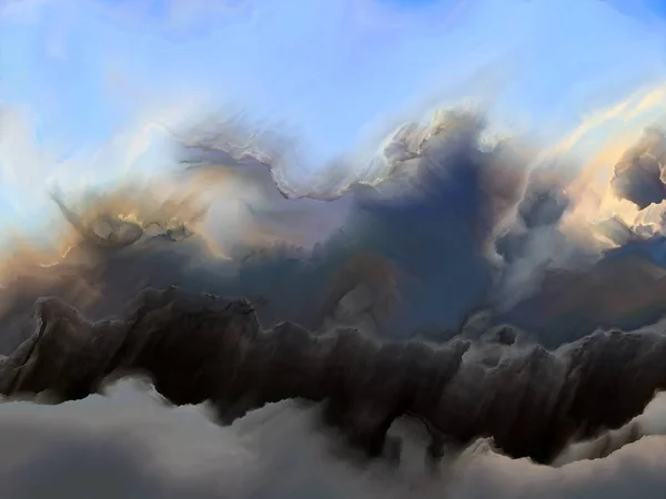 云景的薄雾 — 图库照片