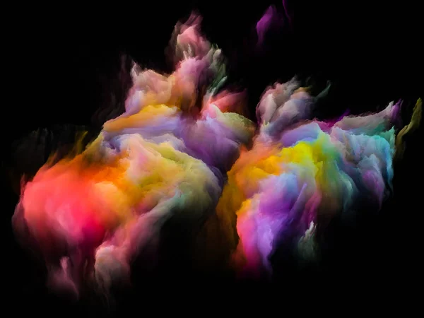 Wata Cukrowa z cyfrowym kolorem — Zdjęcie stockowe