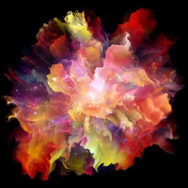 Глибина вибуху кольорового дроблення — стокове фото