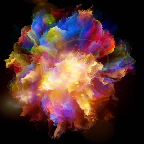 Emergence of Color Splash Explosion — Stock Photo, Image