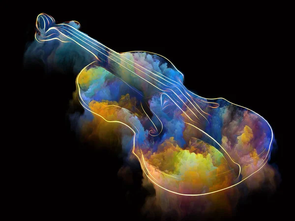 바이올린 페인트 — 스톡 사진