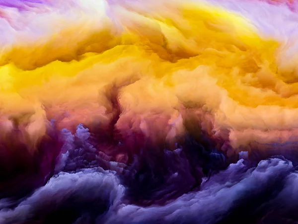 Digitale Wolkenlandschaft — Stockfoto