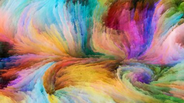 çok renkli dalgalar.