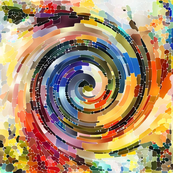 Synergien der Spiralfarbe — Stockfoto
