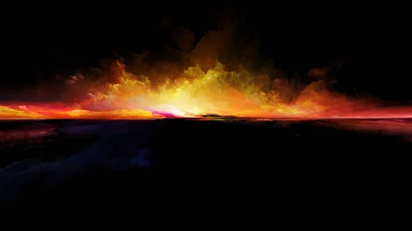 Закат планеты — стоковое фото