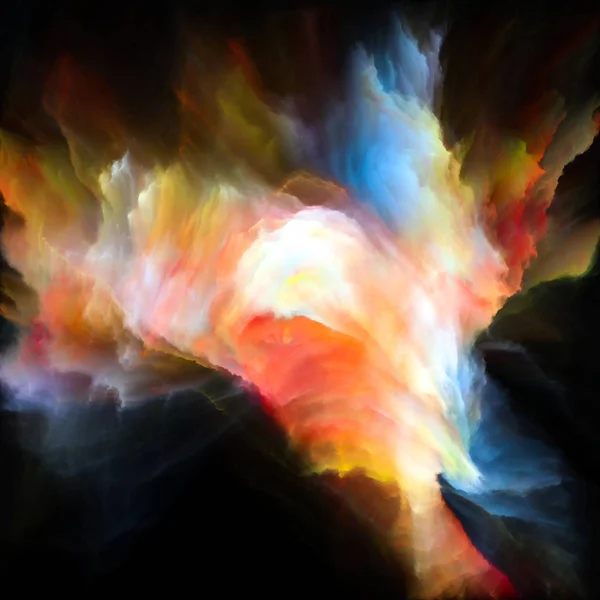 Virtualización de la pintura colorida Salpicadura Explosión —  Fotos de Stock