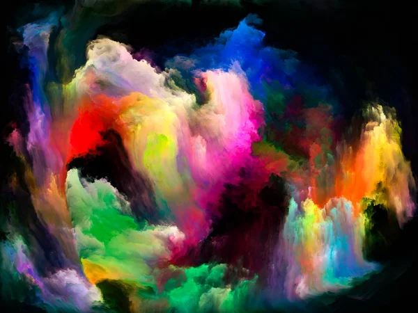 Illusies van kleur beweging — Stockfoto