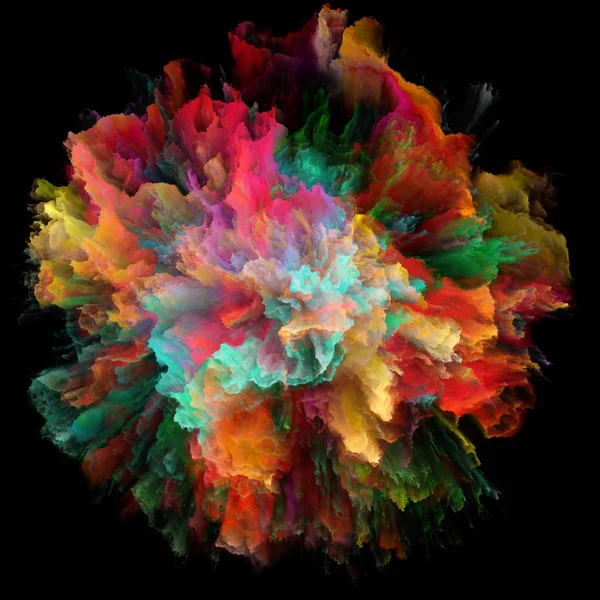 Explosion conceptuelle d'éclaboussure de couleur — Photo