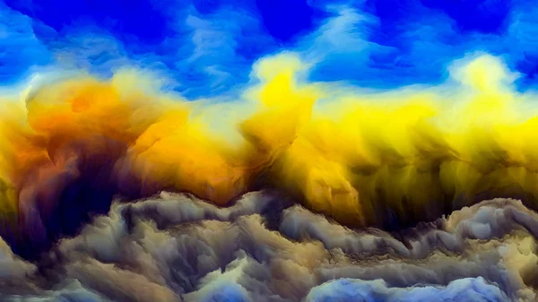 Regni di paesaggio nuvoloso — Foto Stock