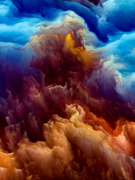 Красочный облачный ландшафт — стоковое фото