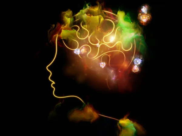 Synergieffekter av mänskliga sinnet — Stockfoto