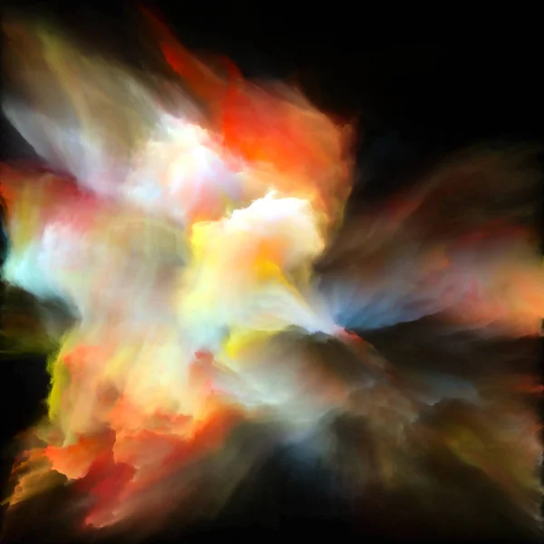 Synergies of Colorful Paint Splash Explosion — Stock Photo, Image