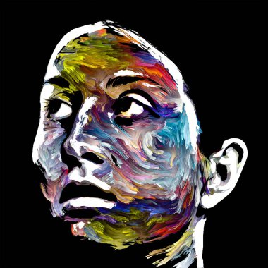 Genç Bayanın Renkli Portresi