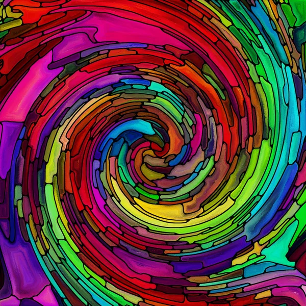 Regni di colore a spirale — Foto Stock