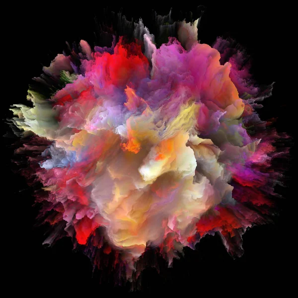 Wirtualne Kolor Splash Explosion — Zdjęcie stockowe