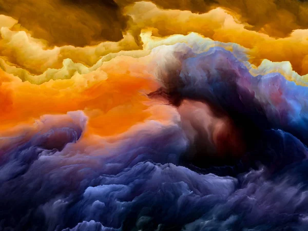 Metaphorische Wolkenlandschaft — Stockfoto