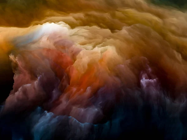 Внутренняя жизнь облаков — стоковое фото