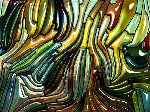 Sokszínűségét irizáló színes üveg — Stock Fotó