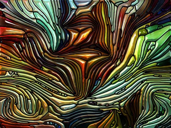 Glänzende irisierende Farbe Glas — Stockfoto