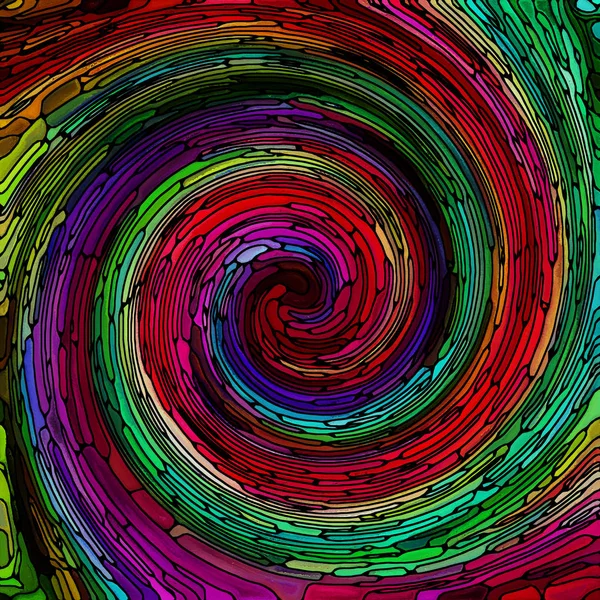 Svolgimento del colore a spirale — Foto Stock