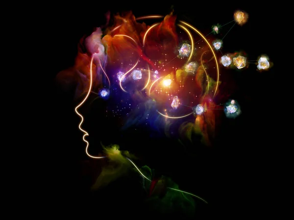 Synergieffekter av mänskliga sinnet — Stockfoto
