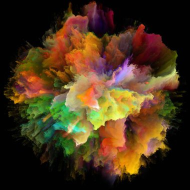 Kavramsal renk Splash patlama