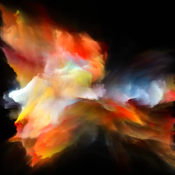 Virtualisering av färgglada måla Splash Explosion — Stockfoto