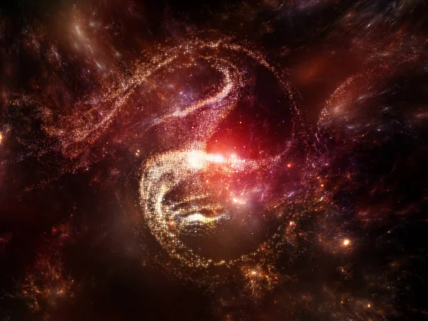 Swirl of Fractal Galaxy — Stock Photo, Image