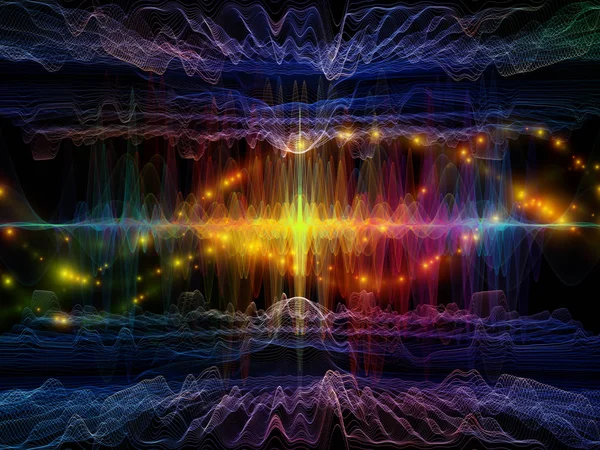 Berechnung von Lichtwellen — Stockfoto