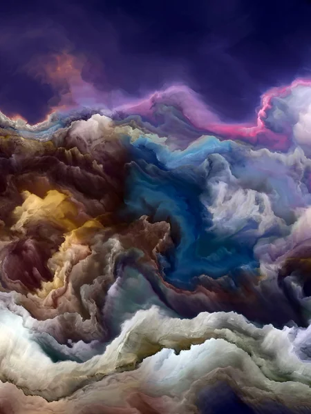 Svolgimento del paesaggio nuvoloso — Foto Stock