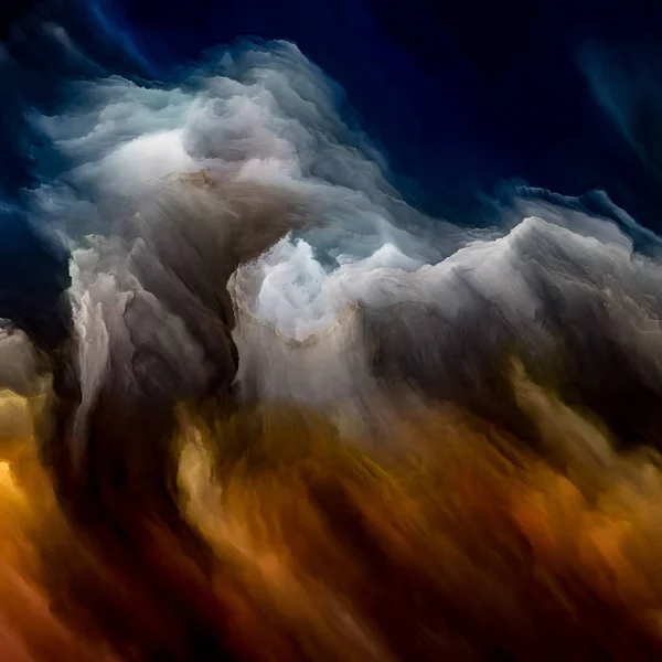 Vymalovaný Cloudscape — Stock fotografie