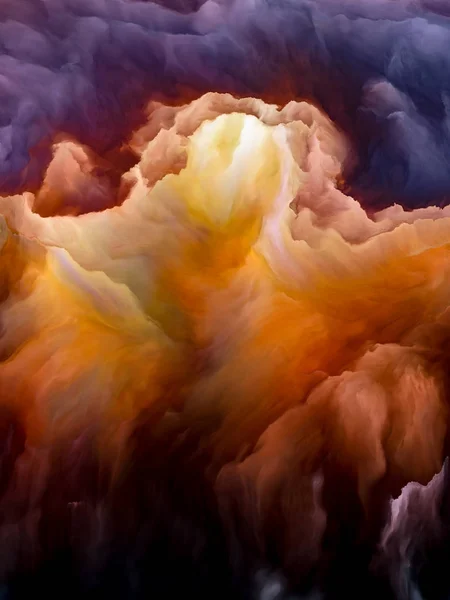 雲景の炎 — ストック写真