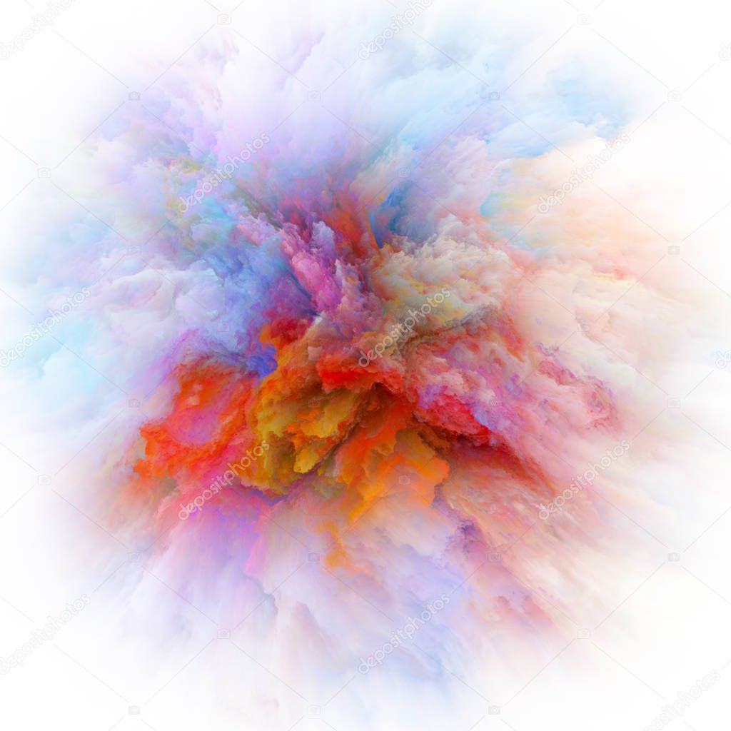 Speed of Colorful Paint Splash Explosion