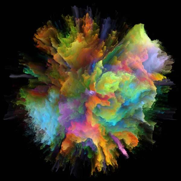 Förskott på färgglada måla Splash Explosion — Stockfoto