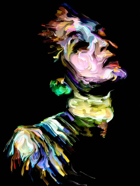 Colorful Abstract Portrait. — Stock Photo, Image