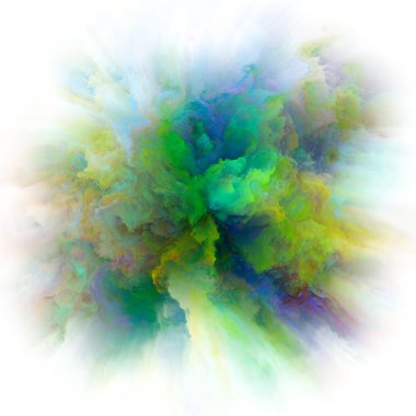 Renkli boya Splash patlama ivme