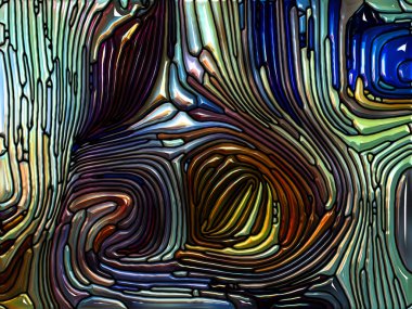 Yanardöner renk cam çiçek