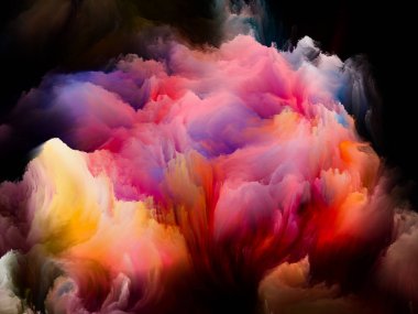 soyut renkli kompozisyon