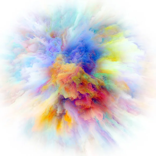 Conceptual Color Splash Explosion