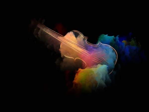 做小提琴梦想 — 图库照片