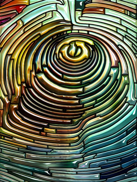 Illusion von irisierendem Glas — Stockfoto